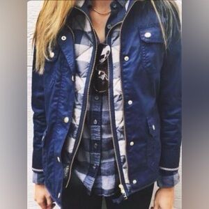 J. Crew Women's Dark Blue size XXS Utility Jacket